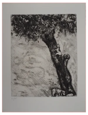 Marc Chagall, Cat on the Hunt, Original Engraving