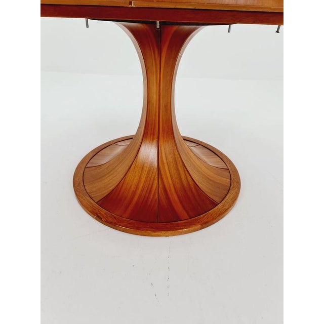 Mid-Century Round Walnut Dining Table by Luigi Massoni, Italy, 1960s For Sale - Image 4 of 18