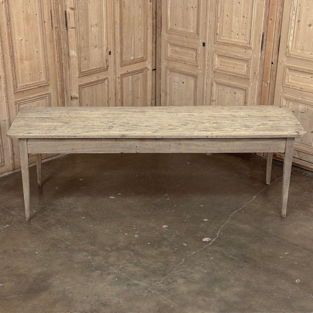 18th Century Country French Louis XVI Period Rustic Elmwood Dining Table For Sale - Image 15 of 18