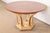 Neoclassical Mastercraft Italian Neoclassical Walnut and Burl Wood Parcel Gilt Pedestal Extension Dining Table For Sale - Image 3 of 15