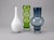 Mid-Century Modern Modernist Art Glass Trio: Schott Zwiesel "Arte Nova" Emerald Totem & Nordic Glass Vases - Set of 3 For Sale - Image 3 of 15