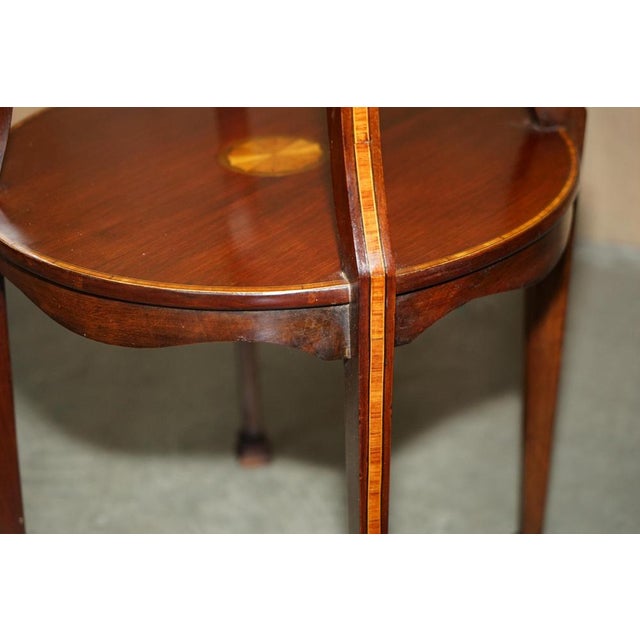 Antique Sheraton Revival Hardwood Side Table, 1880 For Sale - Image 13 of 14