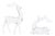 Transparent Acrylic Deer Figurines (Set of 2) For Sale