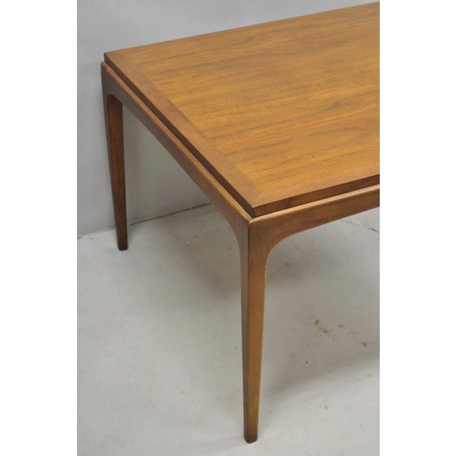 Mid 20th Century Vintage Lane Altavista Walnut "Rhythm" Mid Century Modern Square Coffee Table For Sale - Image 5 of 9