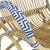 Matthew Izzo Home Cannes Tan, Blue, and White Rattan Rocking Chair For Sale In New York - Image 6 of 7
