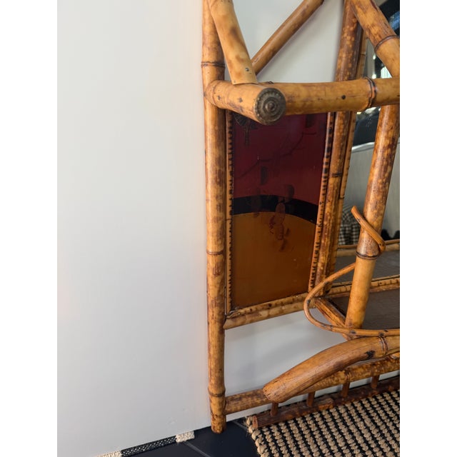 19th Century English Bamboo Mirror For Sale - Image 16 of 17