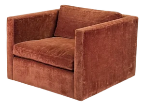 1970s Classic Velvet Upholstered Club Chair by Charles Pfister for Knoll