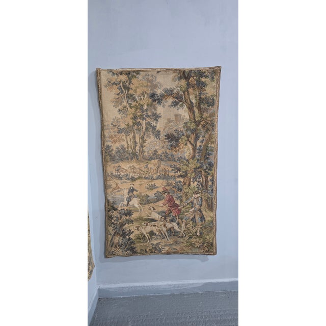 French Tapestries, 1910, Set of 2 For Sale - Image 4 of 8