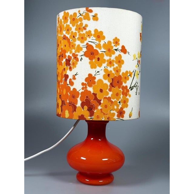 1970s Mid-Century Space Age Table Lamp in Glass, 1970s For Sale - Image 5 of 17