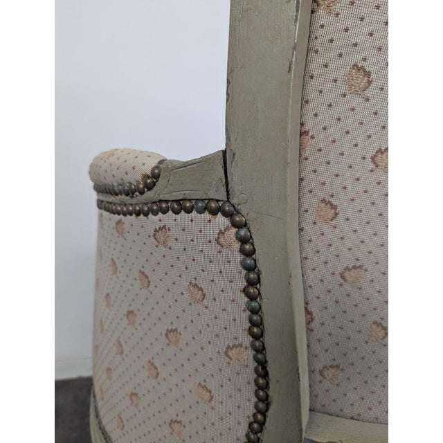 Louis XVI Upholstered Bergère Armchair For Sale - Image 5 of 8