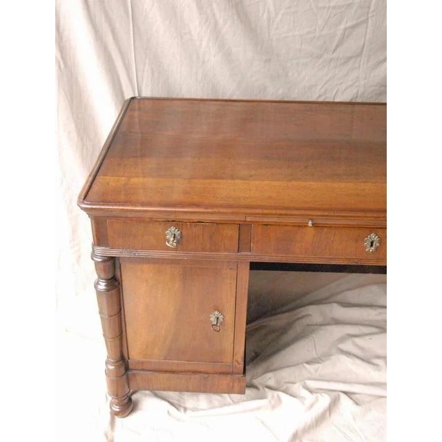 Lombard Desk in Walnut, 1830s For Sale - Image 5 of 12
