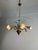 Mid-Century 6-Light Chandelier in Brass and Murano Glass in the style of Pietro Chiesa for Fontana Arte, 1940s For Sale - Image 10 of 13
