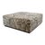 Zebra Pattern Horse Hair Oversize Square Ottoman For Sale - Image 4 of 4