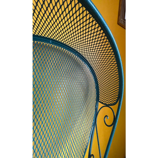 Green Exquisite Pair of Woodard Chairs Circa 1960s For Sale - Image 8 of 9