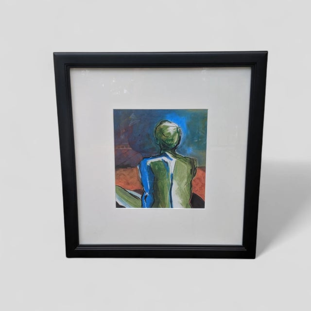 Original Nude Woman Figural Painting "From the Back" Signed by the Artist and Framed For Sale - Image 4 of 11