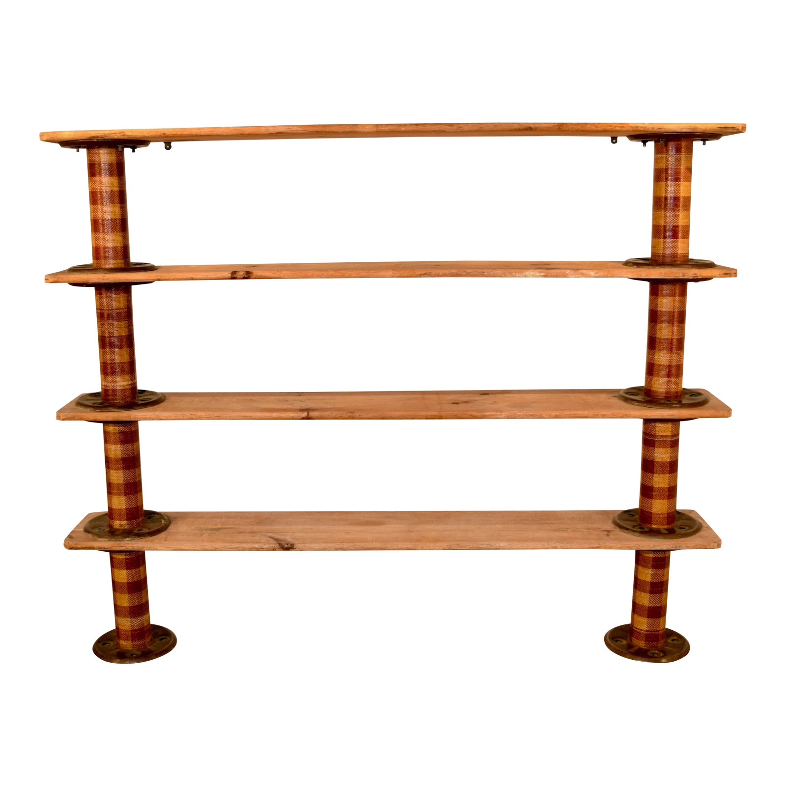 Industrial Spool Shelf | Chairish