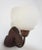 Italian Murano Frosted Glass and Bronze Finish Wall Sconce with Clover Base For Sale - Image 11 of 13