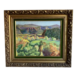Southwest Sedona Arizona Landscape Painting, Edith P. May, San Francisco Women's Artist Association, Framed