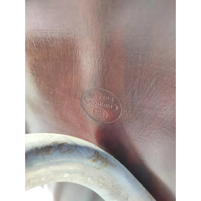 Wonderful 15074/II chair by Elmar Flötotto for Pagholz, 1960, late 1960, made in curved wood wit aluminum base, in very...