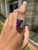 Not Yet Made - Made To Order VRJewels 13.33ct Amethyst Large Center Stone Ring Size 7 With 1.13ct Diamonds in 14k Gold For Sale - Image 5 of 16