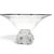 A substantial Shannon Crystal by Godinger pedestal centerpiece bowl from the Frosted Rose Bouquet collection, produced in...