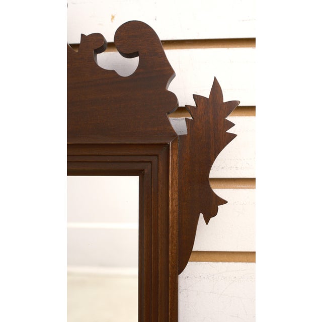 Mahogany Chippendale Style Hanging Mirror For Sale - Image 4 of 10