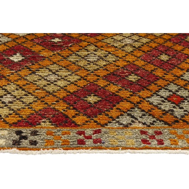 Vintage Turkish Oushak Rug - 03'04 X 04'10 For Sale - Image 4 of 9