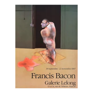 1987 Francis Bacon Lelong Gallery Exhibition Poster