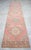 1960s 1960s Traditional Turkish Runner Rug Hand Knotted Distressed Low Pile Pink Hallway Decor For Sale - Image 5 of 13