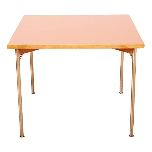 Table with Chrome-Plated Tubular Steel Legs For Sale