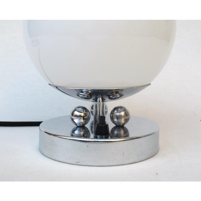 Small Art Deco Chrome-Plated Table Lamp, 1920s For Sale - Image 11 of 14