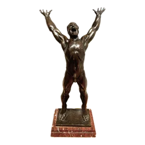 Arthur Dupagne (Belgium, 1895-1961) Exultation Bronze