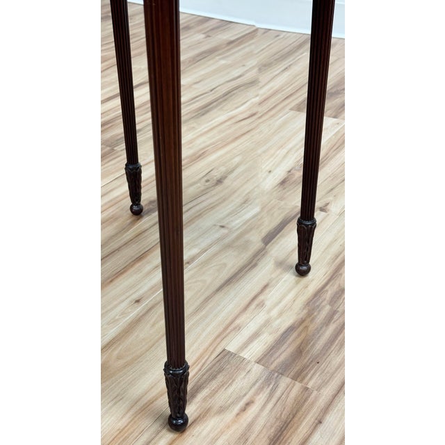 Wood Antique Federal Style Imperial Mahogany Wood Side Table For Sale - Image 7 of 8