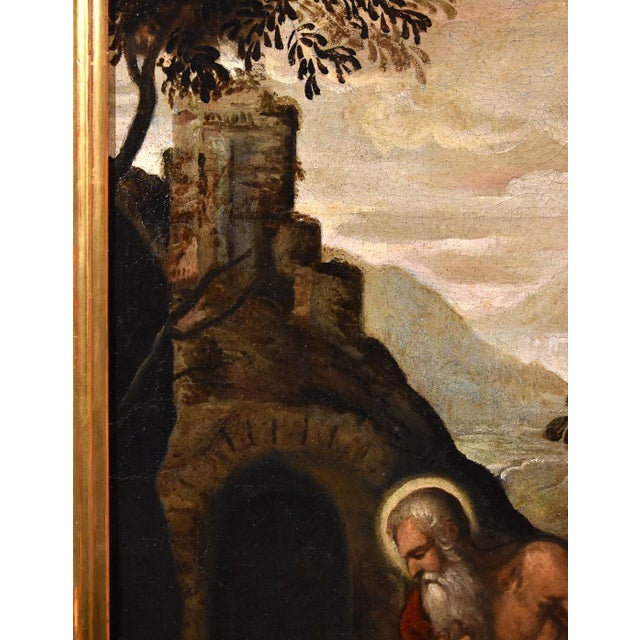 Circle of Jacopo Negretti / Palma Il Giovane, Saint Jerome Palma, 1620, Oil on Canvas, Framed For Sale - Image 10 of 17
