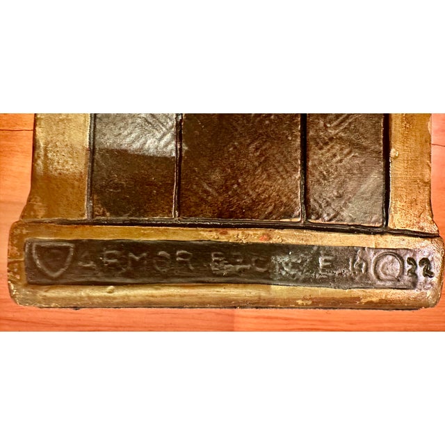 Armor Bronze 1922 Pandora's Box Bookends For Sale - Image 12 of 18