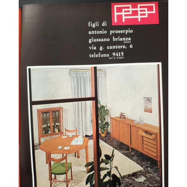 Brown Mid-Century Teak Sideboard from F.lli Proserpio, 1950s For Sale - Image 8 of 18