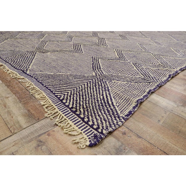 Berber Moroccan Kilim High-Low Rug - 10'02 X 12'09 For Sale In Dallas - Image 6 of 9