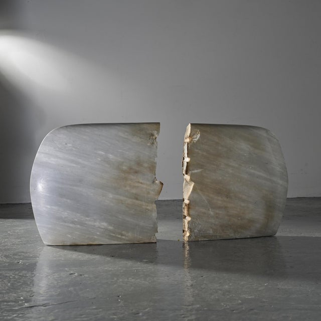 Robert Neuhauser, Two-Part Marble Sculpture, 1980s, Marble For Sale - Image 3 of 14