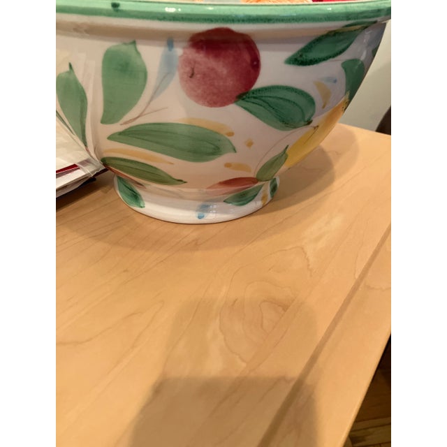 Boho Chic Crate and Barrell Large Ceramic Bowl For Sale - Image 3 of 4