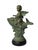 20th Century Continental Verdigris Bronze Putto Riding Fish Sculpture For Sale - Image 10 of 11