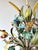 French Polychrome Floral and Wheat Tole 5-Light Chandelier, 1960s For Sale - Image 9 of 18