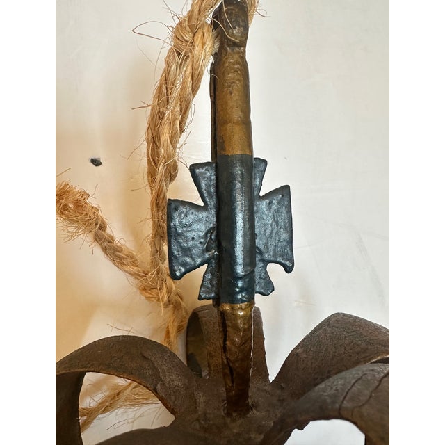 Antique Danish Hand Carved Pretzel Bakery Sign For Sale - Image 13 of 14