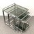 Silver Mid-Century Italian Modern Chrome & Smoked Glass Nesting Tables, 1970s, Set of 3 For Sale - Image 8 of 14