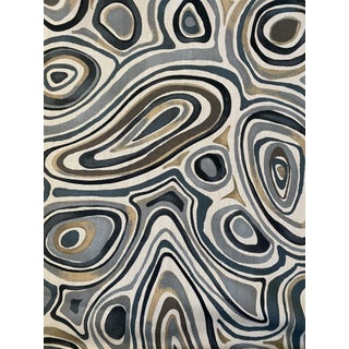 Kravet Couture Mucci Linen Fabric in Indigo 2 1/2 Yards For Sale
