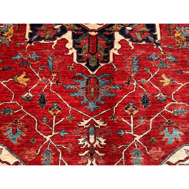 Rustic Southwestern Tribal Hand Knotted Rug 7'8" X 9'8" For Sale - Image 3 of 9