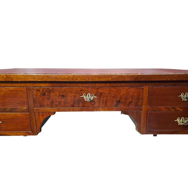 Wood Mahogany Desk, France, 19th Century For Sale - Image 7 of 9