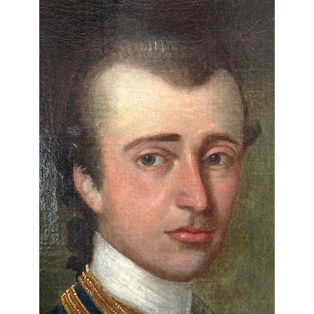 18th Century Georgian Naval Oil Portrait of Captain Gamaliel Nightingale For Sale - Image 15 of 18