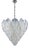 Vintage Opal Leaf Chandelier in Murano Glass, 1980 For Sale
