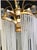 1980s Italian Murano White Milk Glass Waterfall Chandelier For Sale - Image 4 of 10