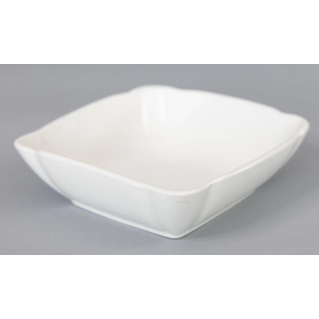 A beautiful antique petite English white ironstone bowl with a lovely fluted design, circa 1880. Maker's mark on reverse....